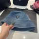 【2026】PRADA 春夏向けのタイダイデニムベースボールキャップとバケットハット 【2026】PRADA 春夏向けのタイダイデニムベースボールキャップとバケットハット