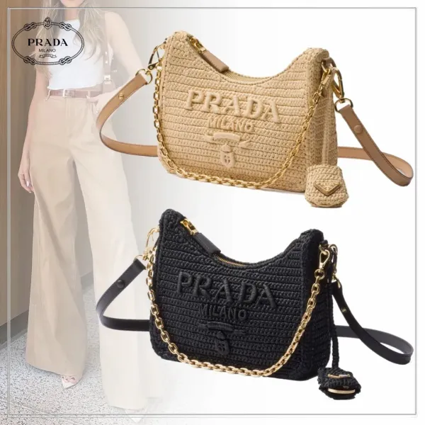 【2026】【大人気】PRADA プラダ◆Re-edition ミニバッグ チェーン ストラップ付 22*18*6CM 240920 【2026】【大人気】PRADA プラダ◆Re-edition ミニバッグ チェーン ストラップ付 22*18*6CM 240920