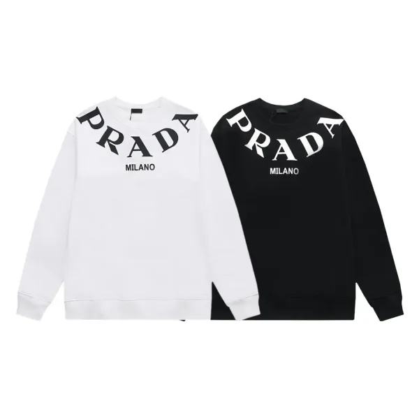 【2026】【PRADA 公式旗艦店】プラダ  丸首の衛衣 スウェットご好評に付き再入荷 240828