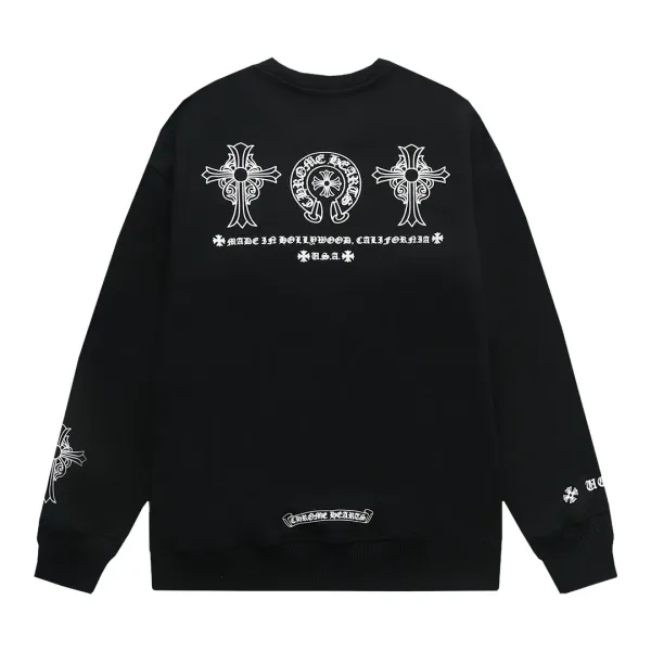 【2026】【CHROME HEARTS 公式旗艦店】クロムハーツ 丸首の衛衣 スウェット ご好評に付き再入荷240829 【2026】【CHROME HEARTS 公式旗艦店】クロムハーツ 丸首の衛衣 スウェット ご好評に付き再入荷240829