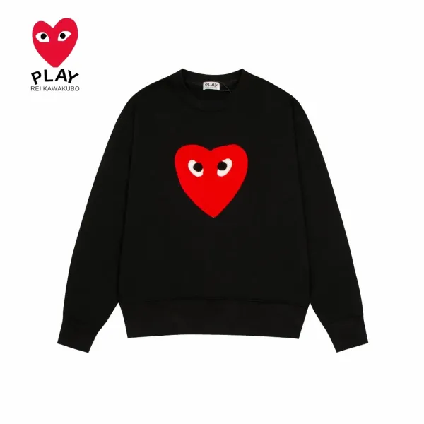 【2026】【COMME DES GARCONS PLAY公式旗艦店】コム デ ギャルソン プレイ丸首の衛衣 スウェット ご好評に付き再入荷 240816 【2026】【COMME DES GARCONS PLAY公式旗艦店】コム デ ギャルソン プレイ丸首の衛衣 スウェット ご好評に付き再入荷 240816