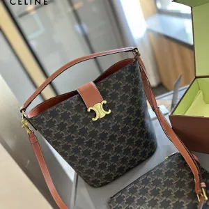 【2026】【CELINE 公式旗艦店】セリーヌ 斜めがけバッグ 当日出荷 好評に付き再入荷！18*22CM  1240723