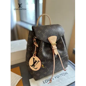 【2026】LV【LOUIS VUITTON 公式旗艦店】ルイヴィトン  リュックサック当日出荷 好評に付き再入荷！25*28CM  1240722