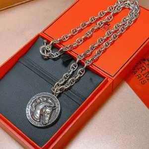 【2026】【HERMES】ネックレス、新しいネックレス万能シンプルファッションオーナメント 【2026】【HERMES】ネックレス、新しいネックレス万能シンプルファッションオーナメント