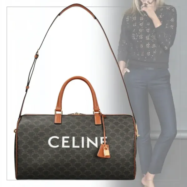 【2026】《大人かわいい》【CELINE】セリーヌ トリオンフミディアムトラベルバッグ 45*30*21cm 【2026】《大人かわいい》【CELINE】セリーヌ トリオンフミディアムトラベルバッグ 45*30*21cm