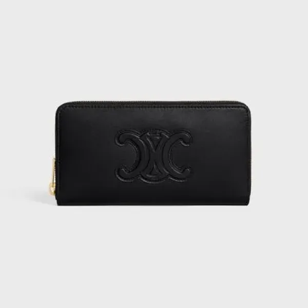 【2026】★国内即発直営★ CELINE セリーヌ トリオンフ ジップウォレット 長財布 19 X 10 X 1 CM