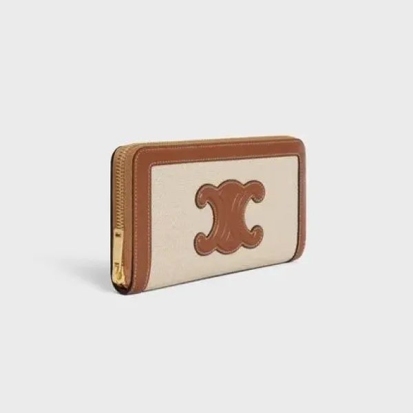 【2026】★国内即発直営★ CELINE セリーヌ トリオンフ ジップウォレット 長財布 19 X 10 X 1 CM