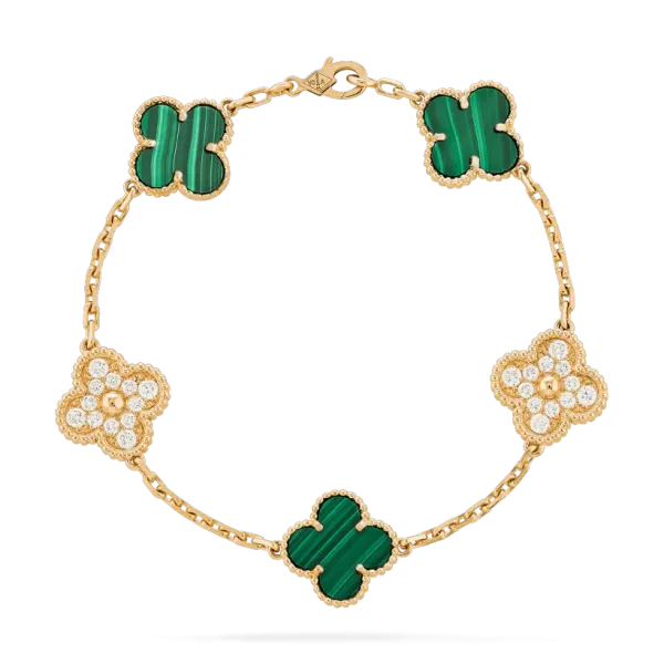 【2026】【Vancleef & Arpels】 ヴィンテージ アルハンブラ ブレスレット、5モチーフ