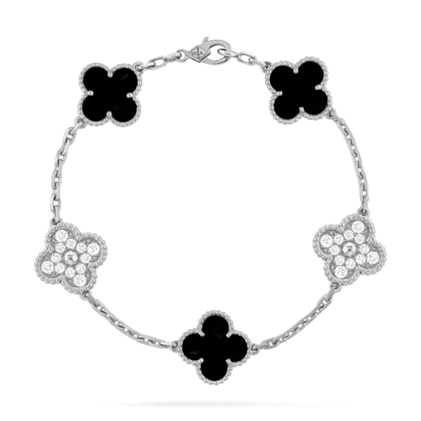 【2026】【Vancleef & Arpels】 ヴィンテージ アルハンブラ ブレスレット、5モチーフ 【2026】【Vancleef & Arpels】 ヴィンテージ アルハンブラ ブレスレット、5モチーフ