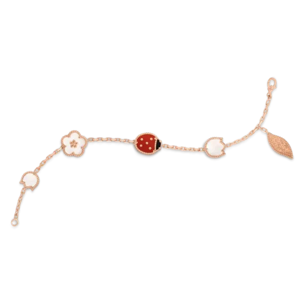 【2026】【Vancleef & Arpels】 ラッキー スプリング ブレスレット、5 モチーフ 【2026】【Vancleef & Arpels】 ラッキー スプリング ブレスレット、5 モチーフ