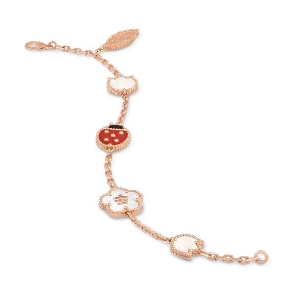 【2026】【Vancleef & Arpels】 ラッキー スプリング ブレスレット、5 モチーフ 【2026】【Vancleef & Arpels】 ラッキー スプリング ブレスレット、5 モチーフ