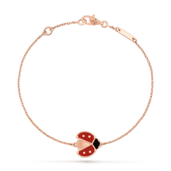 【2026】【Vancleef & Arpels】 ラッキー スプリング ブレスレット、オープンウィング レディバグ