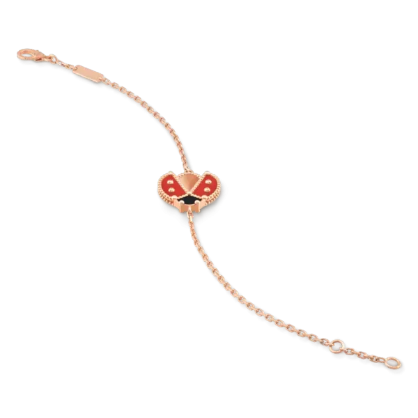 【2026】【Vancleef & Arpels】 ラッキー スプリング ブレスレット、オープンウィング レディバグ
