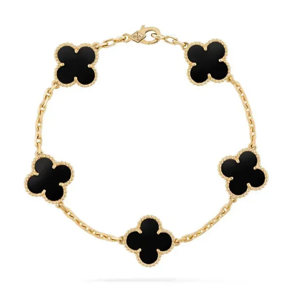 【2026】【Vancleef & Arpels】 ヴィンテージ アルハンブラ ブレスレット、5モチーフ 【2026】【Vancleef & Arpels】 ヴィンテージ アルハンブラ ブレスレット、5モチーフ