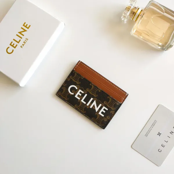 【2026】CELINE セリーヌ プリントロゴ入りパスケース-BUYMA