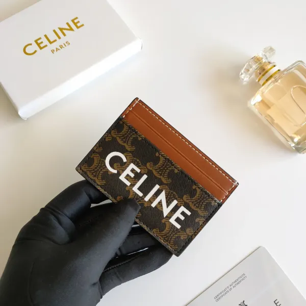 【2026】CELINE セリーヌ プリントロゴ入りパスケース-BUYMA
