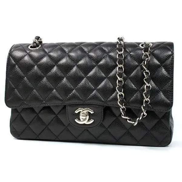 【2026】【CHANEL】シャネル マトラッセ25Wフラップチェーンショルダーバッグ A01112 キャビアスキン 24 cm × 16 cm × 7 cm 【2026】【CHANEL】シャネル マトラッセ25Wフラップチェーンショルダーバッグ A01112 キャビアスキン 24 cm × 16 cm × 7 cm