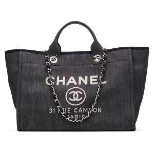 【2026】Chanel Deauville Large Tote チェーン付 デニム トートバッグ 【2026】Chanel Deauville Large Tote チェーン付 デニム トートバッグ