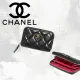 【2026】かわいいハートロゴ☆【CHANEL】ジップ コインパース