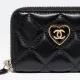 【2026】かわいいハートロゴ☆【CHANEL】ジップ コインパース