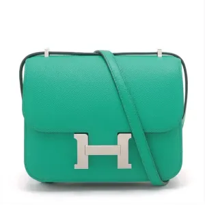 【2026】【HERMES 公式旗艦店】斜めがけバッグエルメス コンスタンス3 ミニ18 ヴォーエプソン ヴェールジェイド シルバー金具 【2026】【HERMES 公式旗艦店】斜めがけバッグエルメス コンスタンス3 ミニ18 ヴォーエプソン ヴェールジェイド シルバー金具