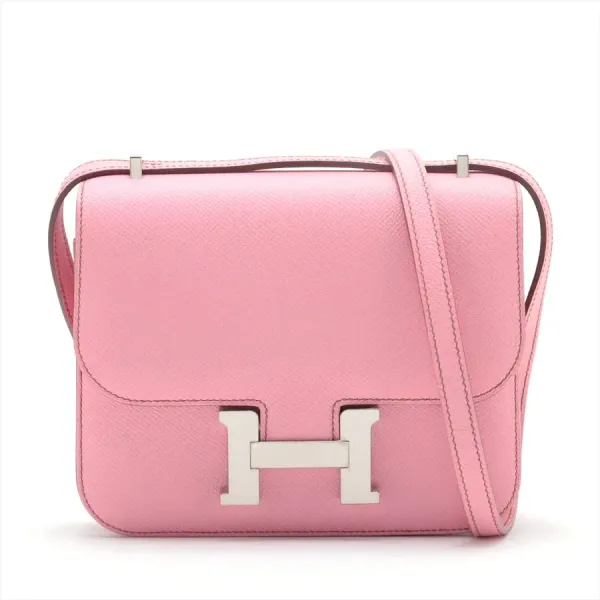 【2026】【HERMES 公式旗艦店】斜めがけバッグエルメス コンスタンス3 ミニ18 ヴォーエプソン ピンク シルバー金具 18.5*15*5.5cm 【2026】【HERMES 公式旗艦店】斜めがけバッグエルメス コンスタンス3 ミニ18 ヴォーエプソン ピンク シルバー金具 18.5*15*5.5cm