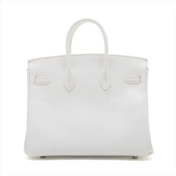 【2026】【HERMES 公式旗艦店】ハンドバッグエルメス バーキン25 ヴォーエプソン ホワイト シルバー金具 25*19*13.5 【2026】【HERMES 公式旗艦店】ハンドバッグエルメス バーキン25 ヴォーエプソン ホワイト シルバー金具 25*19*13.5