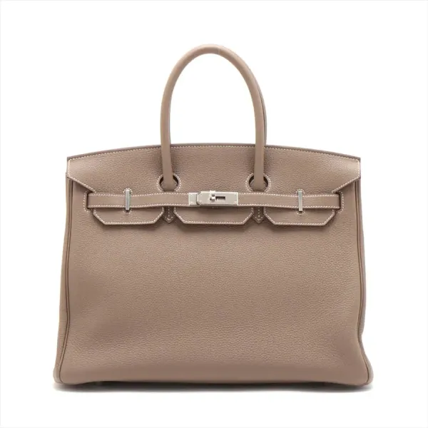 【2026】【HERMES 公式旗艦店】ハンドバッグエルメス バーキン35 トゴ エトゥープ シルバー金具 35*27.5*18.5cm 【2026】【HERMES 公式旗艦店】ハンドバッグエルメス バーキン35 トゴ エトゥープ シルバー金具 35*27.5*18.5cm