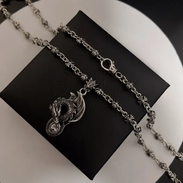 【2026】【CHROME HEARTS】ネックレス、新しいネックレス万能シンプルファッションオーナメント