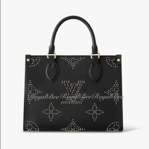 【2026】Louis Vuitton LV 【ブラックでエレ女感オンザゴー】ルイヴィトン　トートバッグ M46733 24.8 x 19.0x 11.4cm