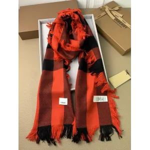 【2026】【BURBERRY  バーバリー】オートクチュール ファッション トランジショナル カラー ロング ビアード スカーフ35*240CM