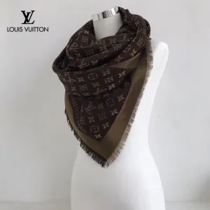 【2026】【LV Louis Vuitton ルイ·ヴィトン】オートクチュール ファッション トランジショナル カラー ロング ビアード スカーフ 140*140CM