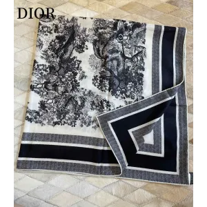 【2026】【DIOR ディオール 】オートクチュール ファッション トランジショナル カラー ロング ビアード スカーフ90*90CM