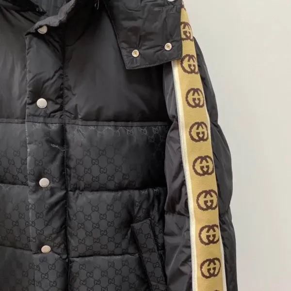 【2026】GUCCI GG パターン フロントボタン ダウンジャケット ブラック