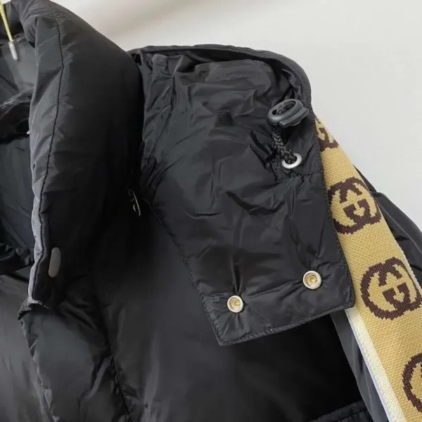 【2026】GUCCI GG パターン フロントボタン ダウンジャケット ブラック