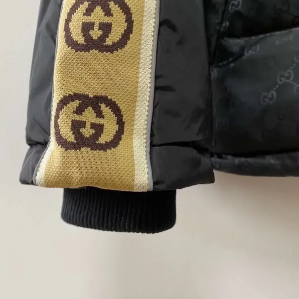 【2026】GUCCI GG パターン フロントボタン ダウンジャケット ブラック