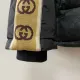 【2026】GUCCI GG パターン フロントボタン ダウンジャケット ブラック