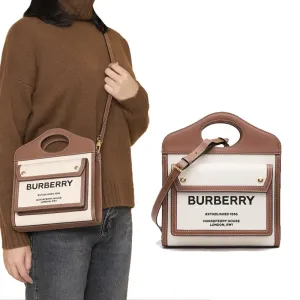 【2026】☆Burberry ミニ ツートン ポケットバッグ 【2026】☆Burberry ミニ ツートン ポケットバッグ