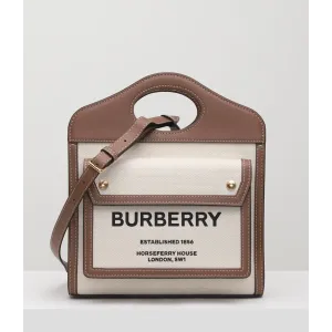 【2026】☆Burberry ミニ ツートン ポケットバッグ 【2026】☆Burberry ミニ ツートン ポケットバッグ