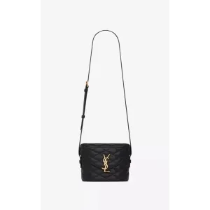 【2026】SAINT LAURENT YSL ジューン ボックスバッグ（ラムスキン／キルティング）