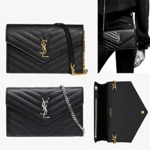 【2026】YSL Saint Laurent なし☆YSL モノグラム エンベロープ チェーンウォレット 【2026】YSL Saint Laurent なし☆YSL モノグラム エンベロープ チェーンウォレット
