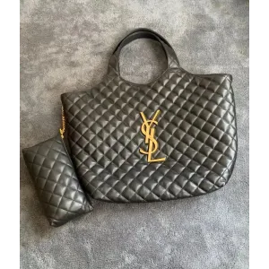 【2026】SAINT LAURENT YSL 50%OFFysl新しい黒のショッピングバッグ爆発的なトートバッグ【送料無料】