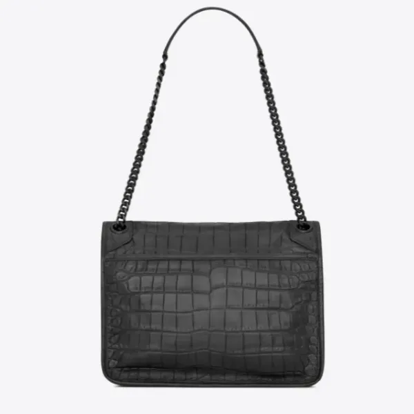 【2026】SAINT LAURENT YSL NIKIミディアムソフトクロコダイルエンボスレザーハンドバッグ 【2026】SAINT LAURENT YSL NIKIミディアムソフトクロコダイルエンボスレザーハンドバッグ
