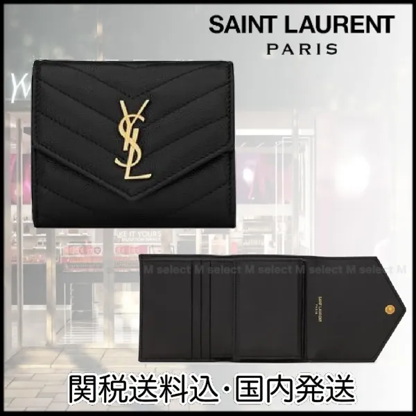 【2026】YSL 【SAINT LAURENT】モノグラム スモール エンベロープウォレット(グレイン ド プードル/エンボスレザー) 【2026】YSL 【SAINT LAURENT】モノグラム スモール エンベロープウォレット(グレイン ド プードル/エンボスレザー)
