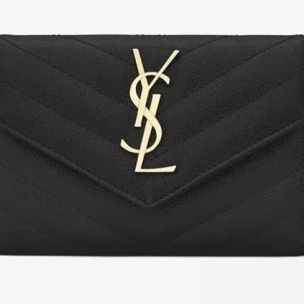 【2026】SAINT LAURENT YSL 小文字のロゴグレインエンボスレザー封筒ウォレット 【2026】SAINT LAURENT YSL 小文字のロゴグレインエンボスレザー封筒ウォレット