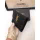 【2026】SAINT LAURENT YSL モノグラム コンパクト スリーフォールド ウォレット（ブラック／テクスチャードキルティングレザー）12.5*10*2.5cm