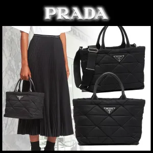 【2026】PRADA RE-NYLON ミディアム パデッドトートバッグ 33*26*17cm