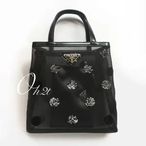 【2026】PRADA スモール ポルカドット メッシュ トートバッグ 【2026】PRADA スモール ポルカドット メッシュ トートバッグ