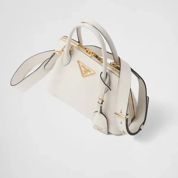 【2026】★PRADA直営店★プロムナード サフィアーノ レザーバッグ 28*22*9cm