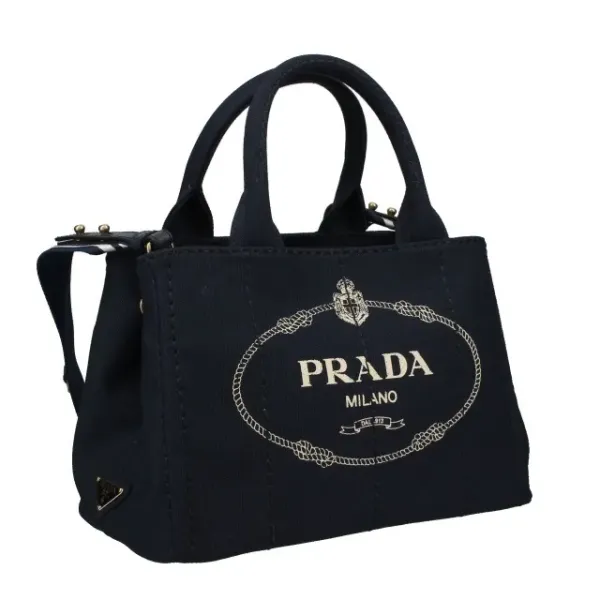 【2026】PRADA コットンキャンバス 2WAYトートバッグ 28*20*14cm 【2026】PRADA コットンキャンバス 2WAYトートバッグ 28*20*14cm